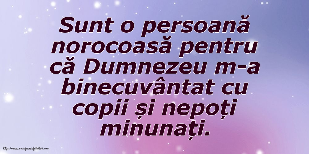 Familie Sunt o persoană norocoasă