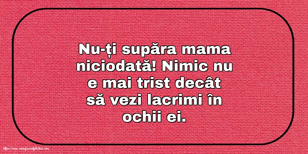 Familie Nu-ți supăra mama niciodată!