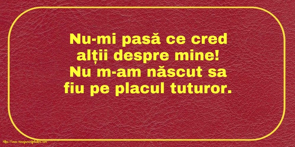 Familie Nu-mi pasă ce cred alții despre mine!