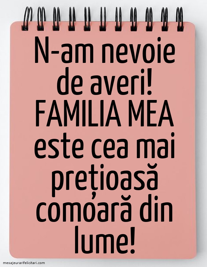 N-am nevoie de averi