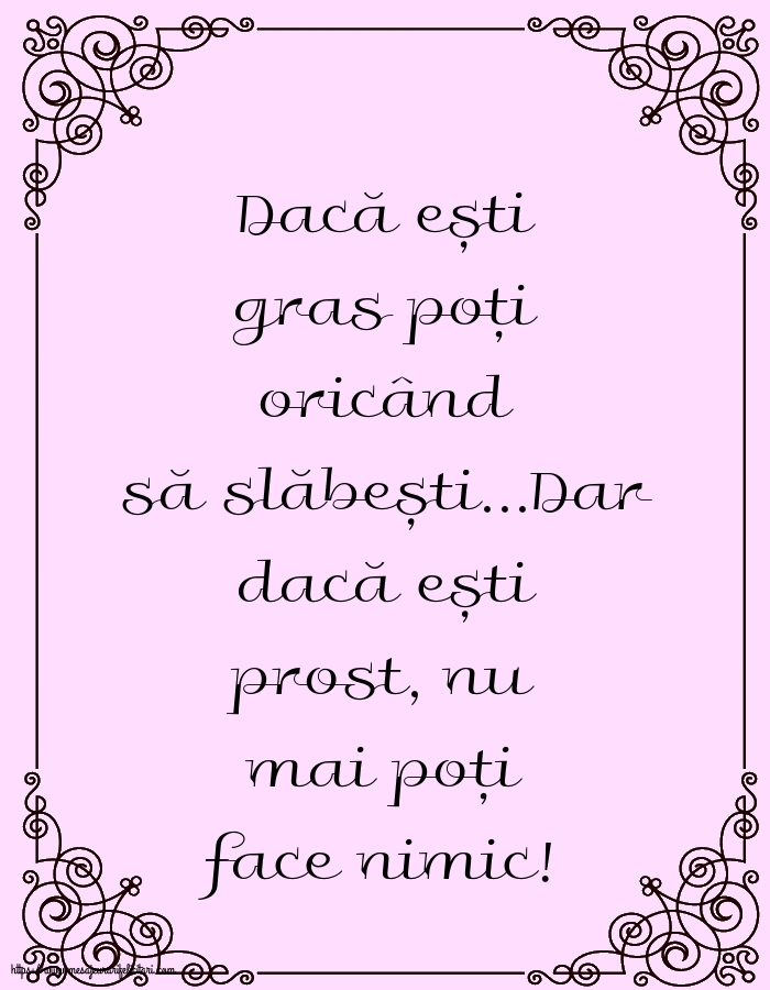 Familie Dacă ești gras