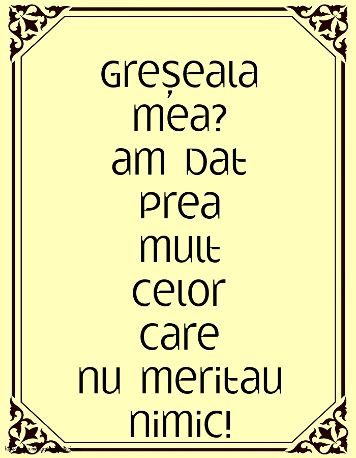 Familie Greșeala mea?