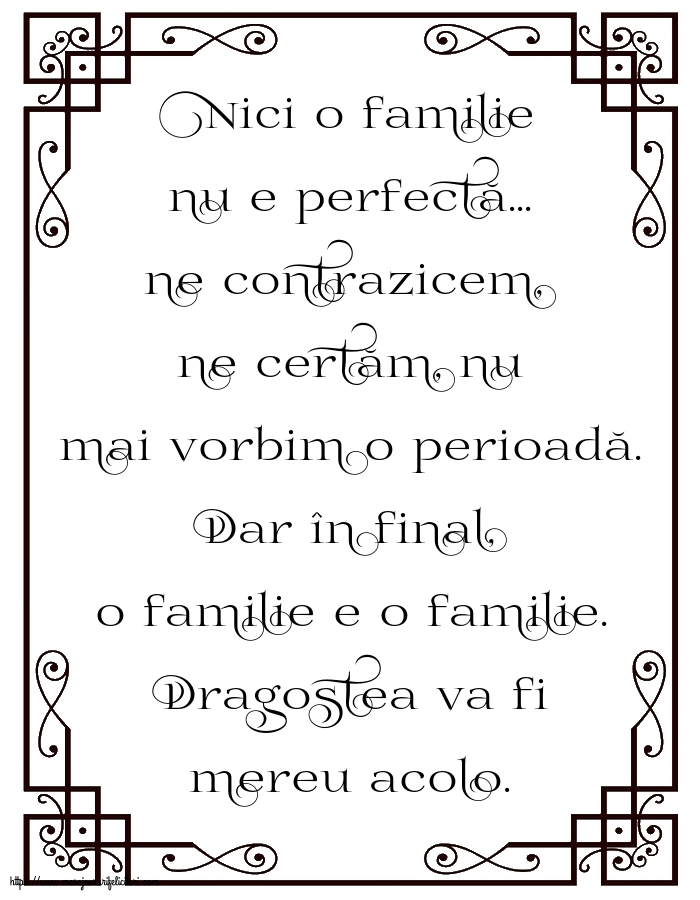 Familie Nici o familie nu e perfectă...