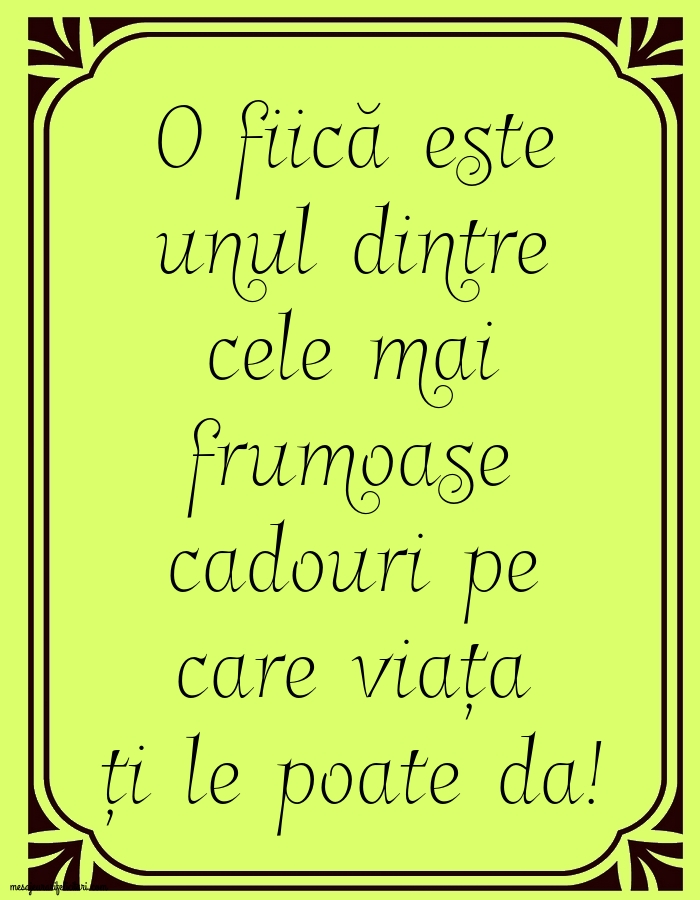 O fiică