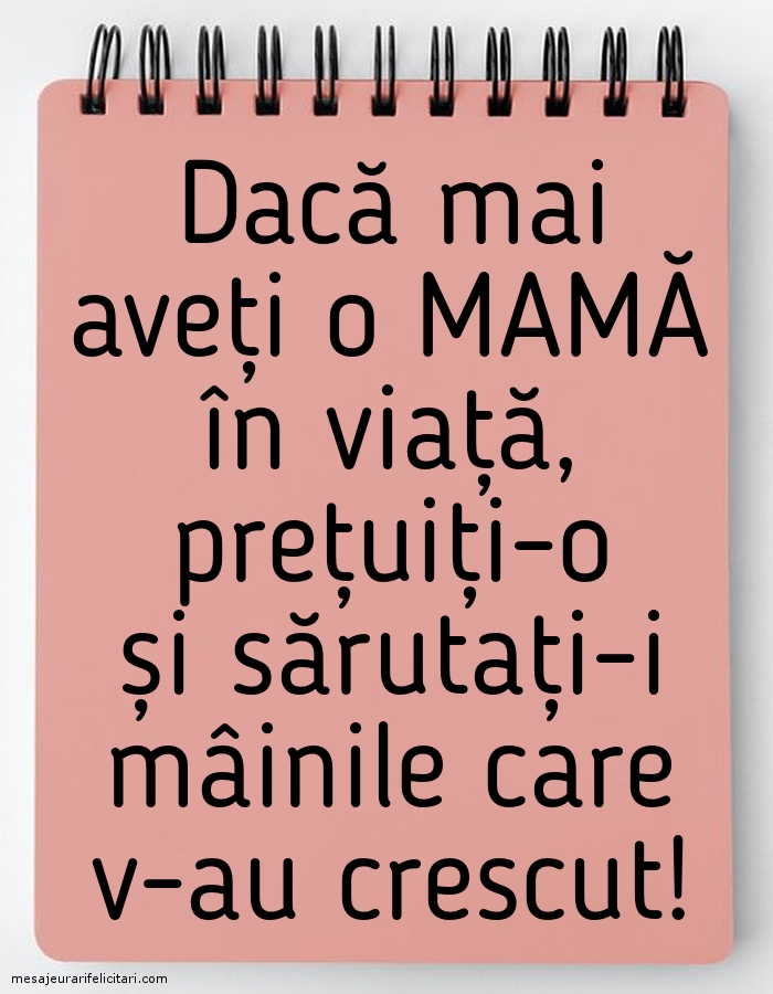 Pentru mama...