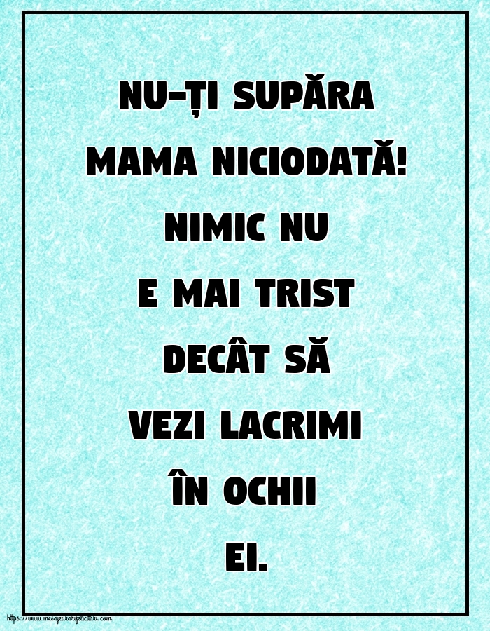Familie Nu-ți supăra mama niciodată!