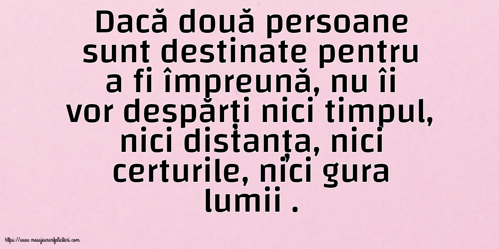 Familie Dacă două persoane sunt destinate
