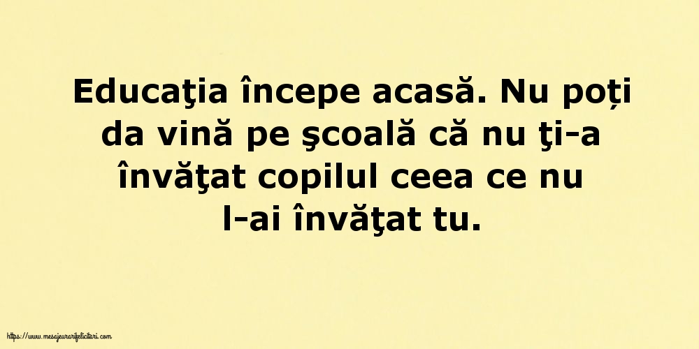 Familie Educaţia începe acasă