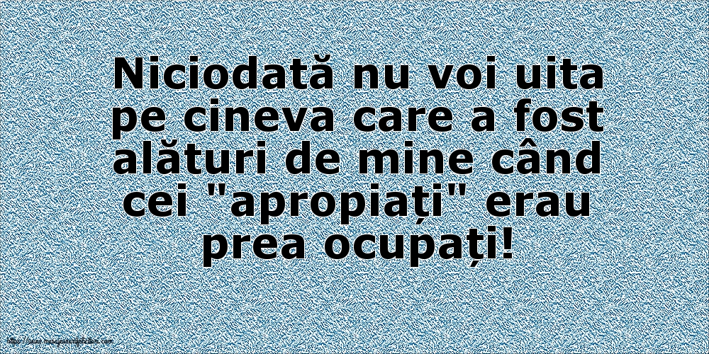 Familie Niciodată nu voi uita