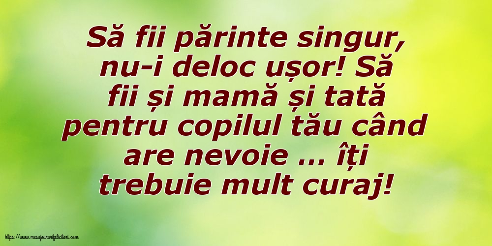 Familie Să fii părinte singur, nu-i deloc ușor!