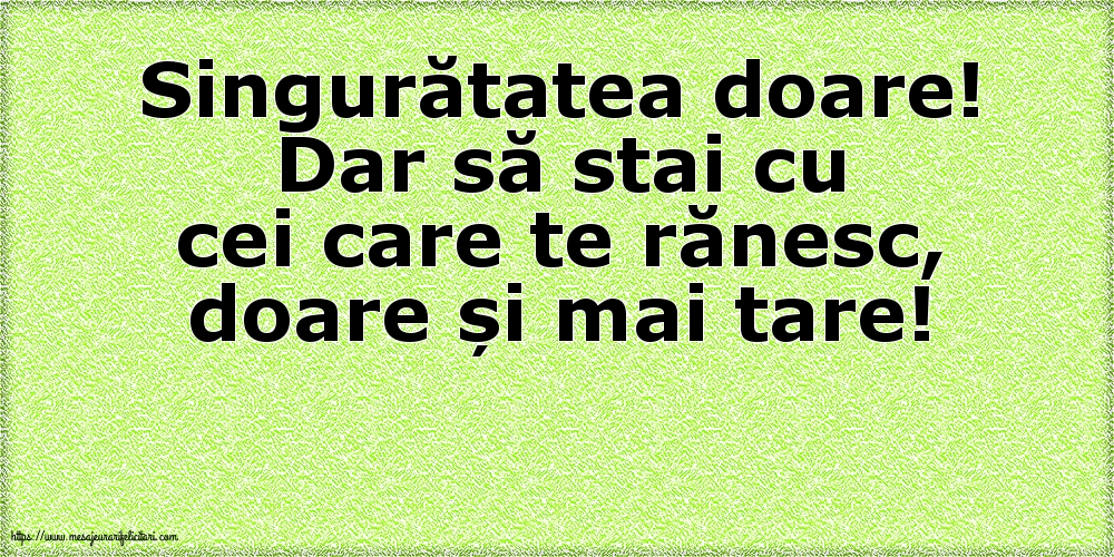 Familie Singuratatea doare