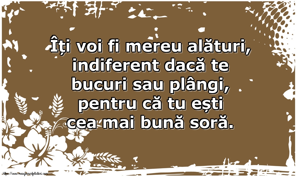 Familie Pentru cea mai bună soră...