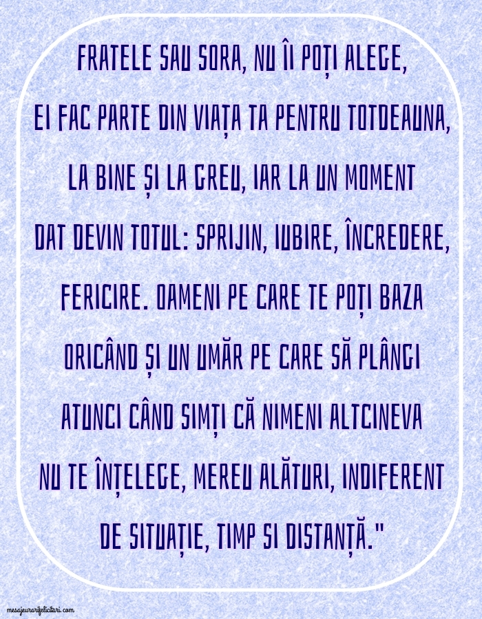 Imagini despre Familie - Fratele sau sora - mesajeurarifelicitari.com