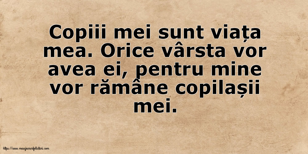 Familie Copiii mei sunt viața mea.