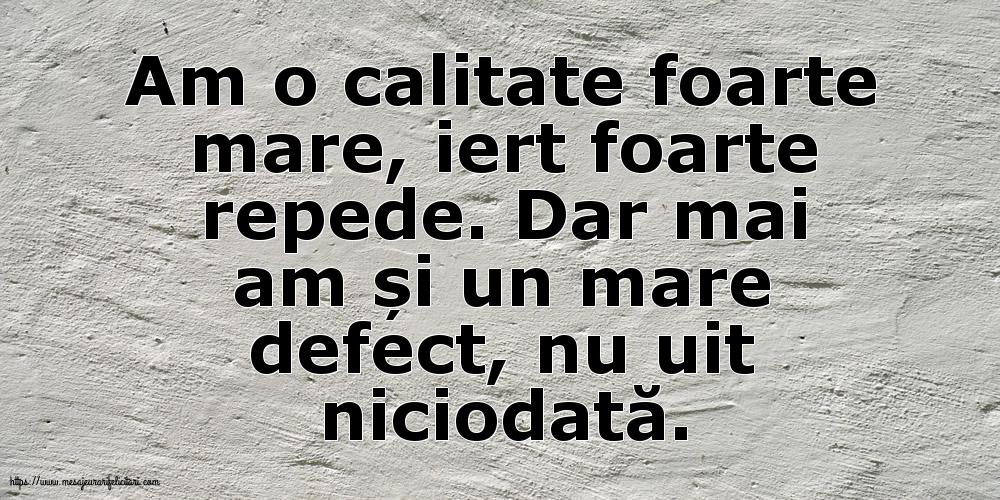 Familie Am o calitate foarte mare... Dar mai am și un mare defect