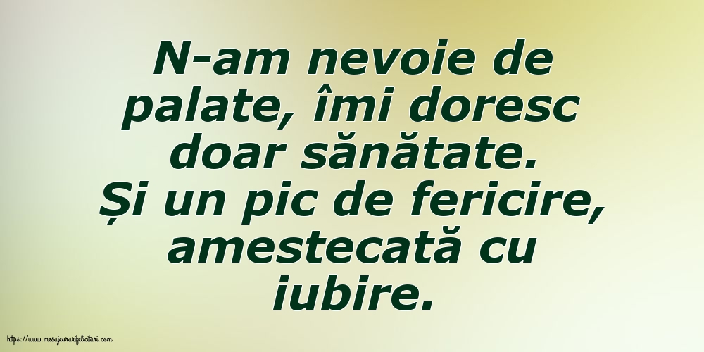 N-am nevoie de palate