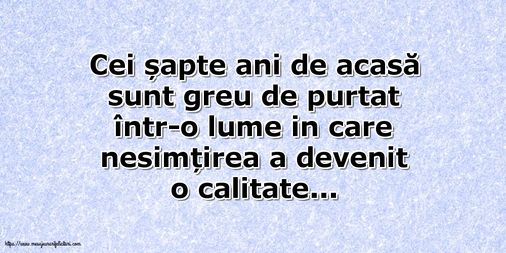 Cei șapte ani de acasă