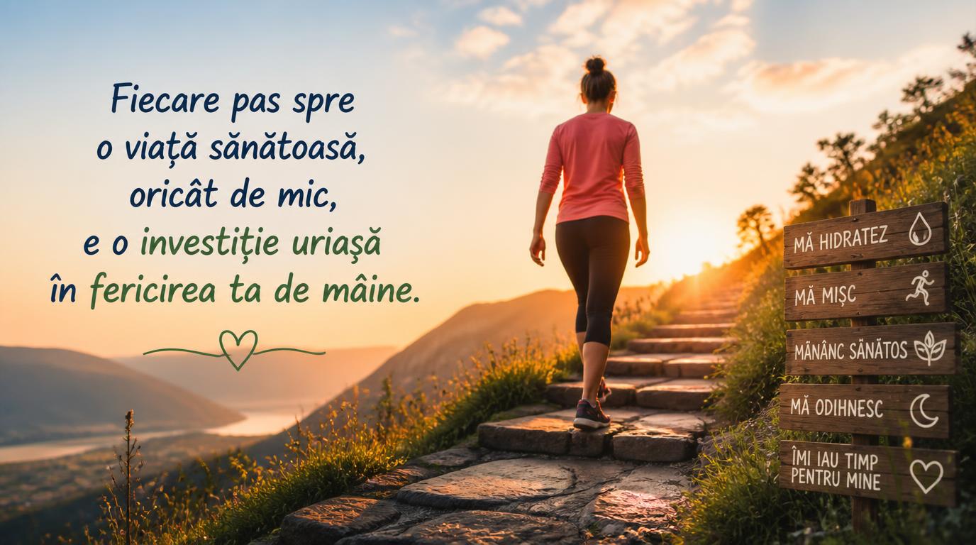 Fiecare pas spre o viață sănătoasă