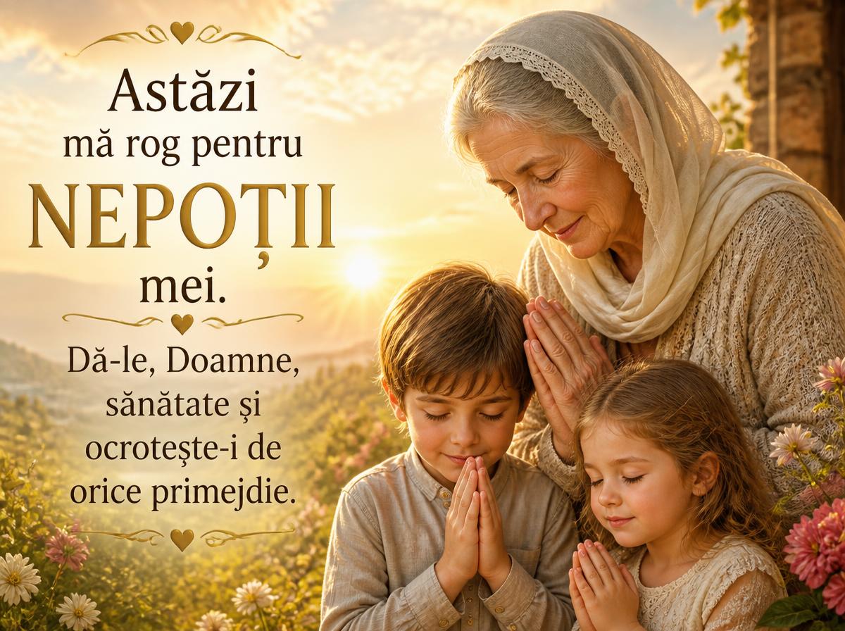 Imagini despre Familie - Astăzi mă rog pentru NEPOȚII mei - mesajeurarifelicitari.com