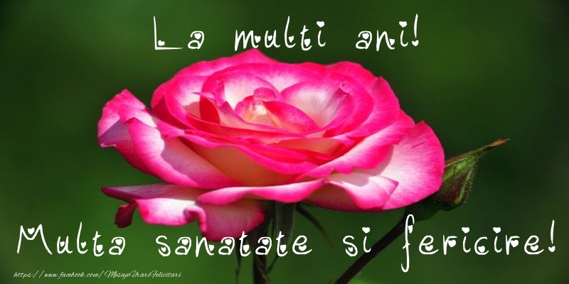 Felicitari cu flori - 🌹 La multi ani! Multa sanatate si fericire! - mesajeurarifelicitari.com