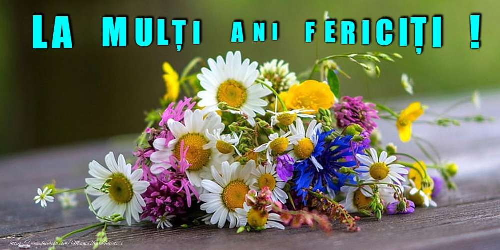 Descarca felicitarea - Felicitari cu flori - La mulți ani! - mesajeurarifelicitari.com