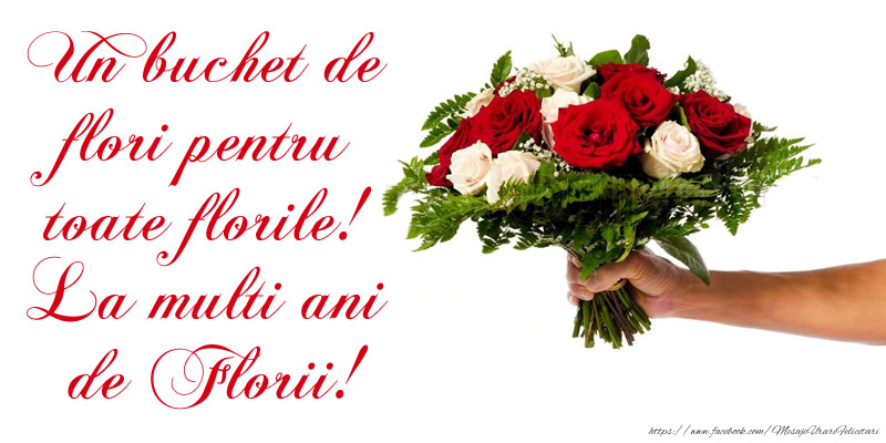 Un buchet de flori pentru toate florile! La multi ani de Florii!