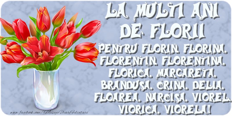 La multi ani de Florii