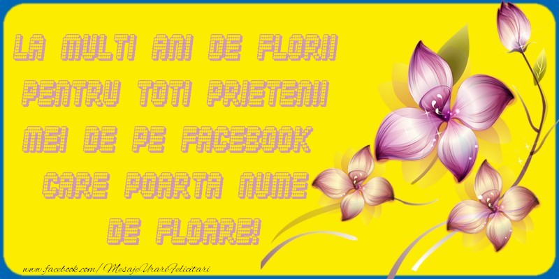 La multi ani de Florii