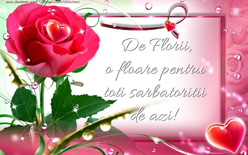 Felicitari de Florii - De Florii, o floare pentru toti sarbatoritii de azi! - mesajeurarifelicitari.com