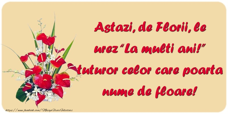 Felicitari de Florii - Astazi, de Florii, le urez “La multi ani! - mesajeurarifelicitari.com