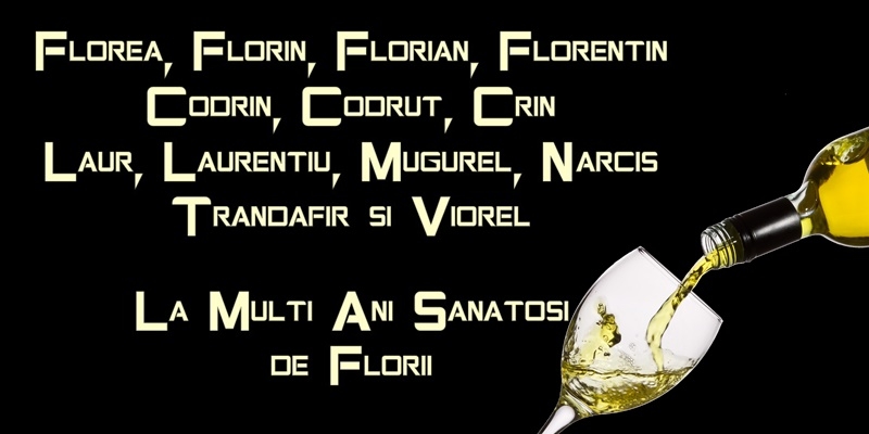 La multi ani pentru toti cei care se sarbatoresc de Florii!