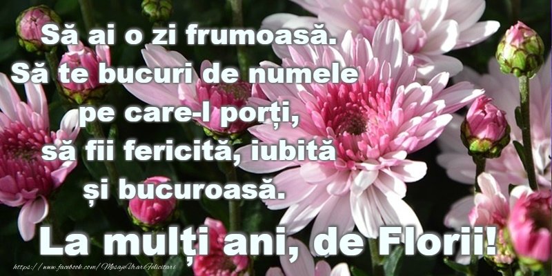 La Multi Ani de Florii!