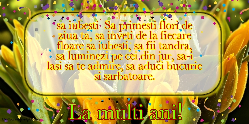 La multi ani!