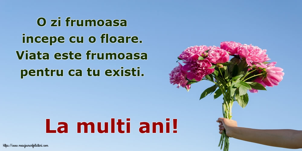 Felicitari de Florii - La multi ani! - mesajeurarifelicitari.com