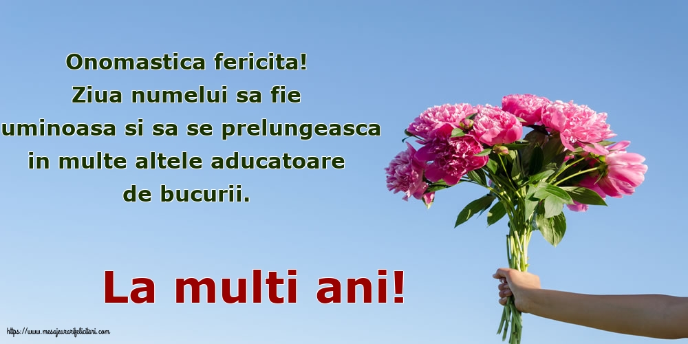 Florii La multi ani!