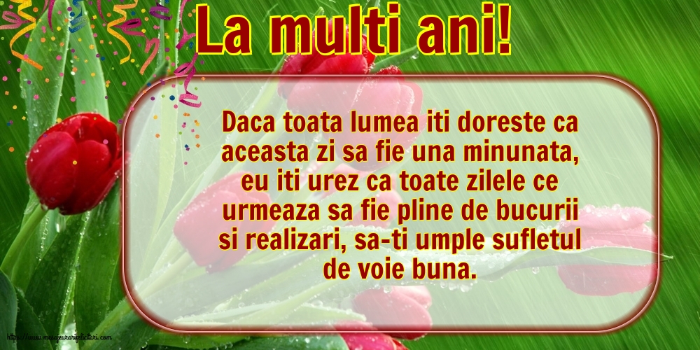 La multi ani!