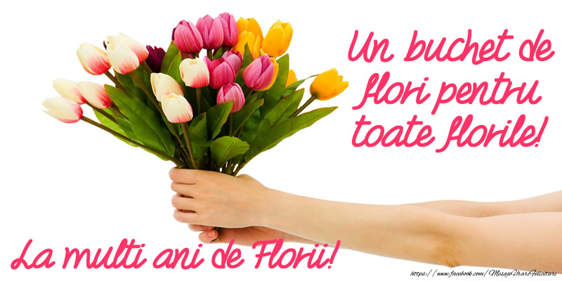 Un buchet de flori pentru toate florile! La multi ani de Florii!