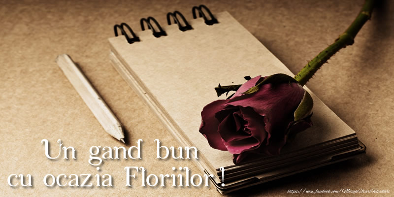 Un gand bun cu ocazia Floriilor!