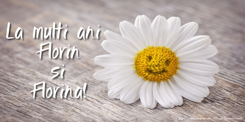 La multi ani Florin si Florina!