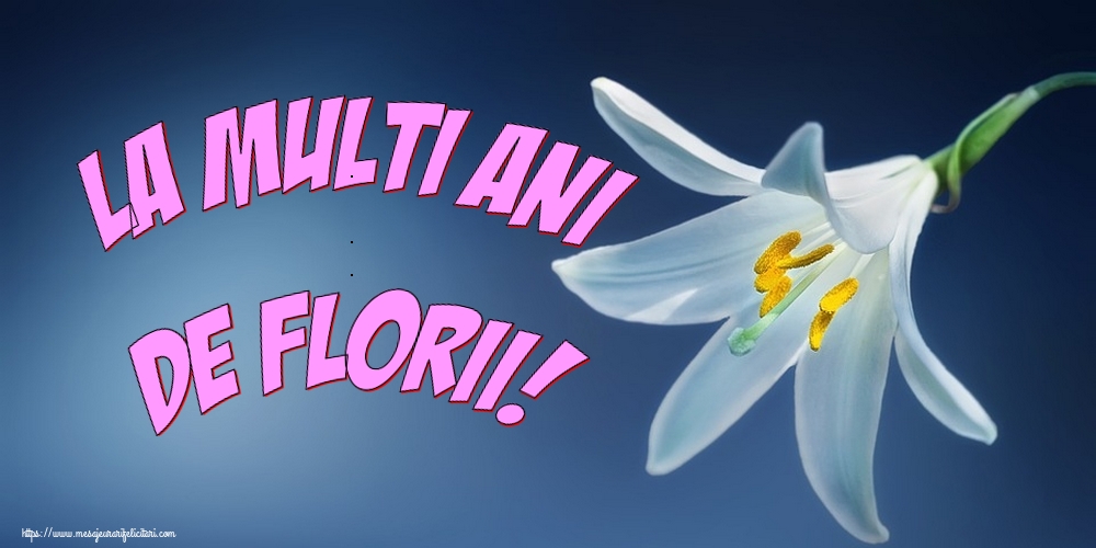 Felicitari de Florii - La multi ani de Florii! - mesajeurarifelicitari.com