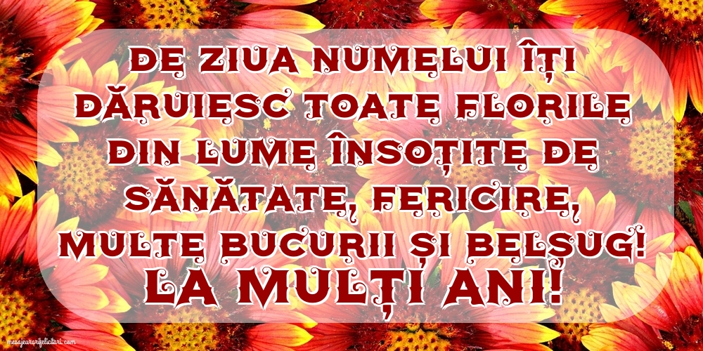 La mulți ani!