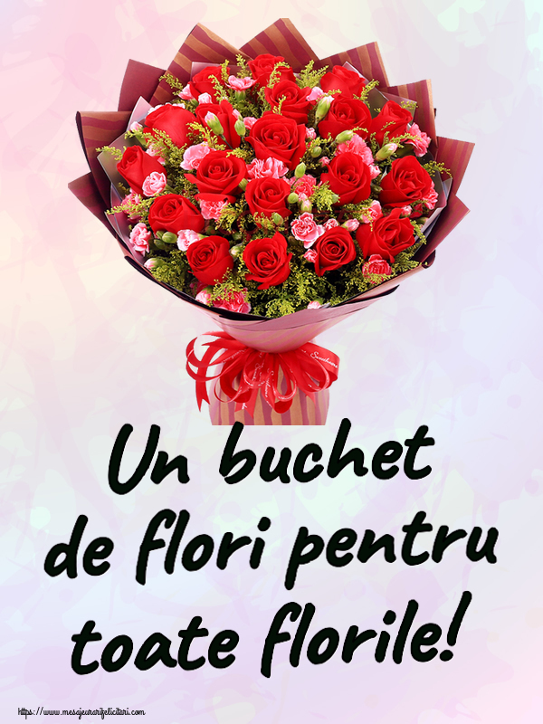 Florii Un buchet de flori pentru toate florile! ~ trandafiri roșii și garoafe
