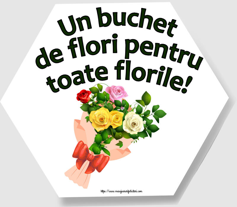 Florii Un buchet de flori pentru toate florile! ~ buchet de trandafiri multicolor