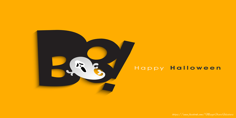 Felicitari de Halloween - Boo Happy Halloween! - mesajeurarifelicitari.com
