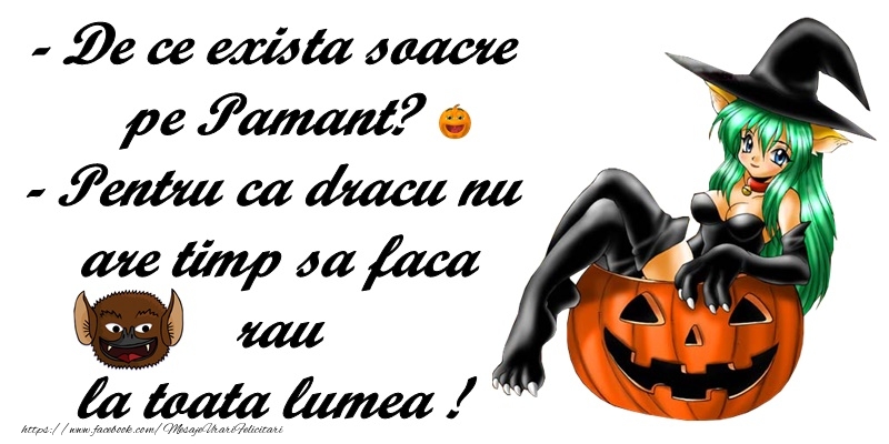 Felicitari de Halloween - De ce exista soacre pe pamant? - mesajeurarifelicitari.com