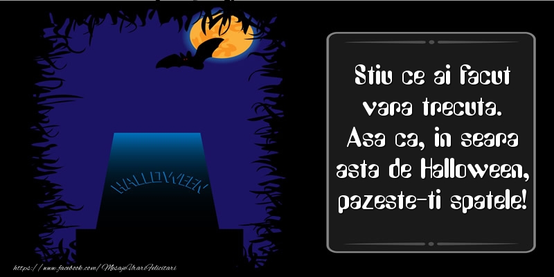 Stiu ce ai facut vara trecuta. Asa ca, in seara asta de Halloween, pazeste-ti spatele!