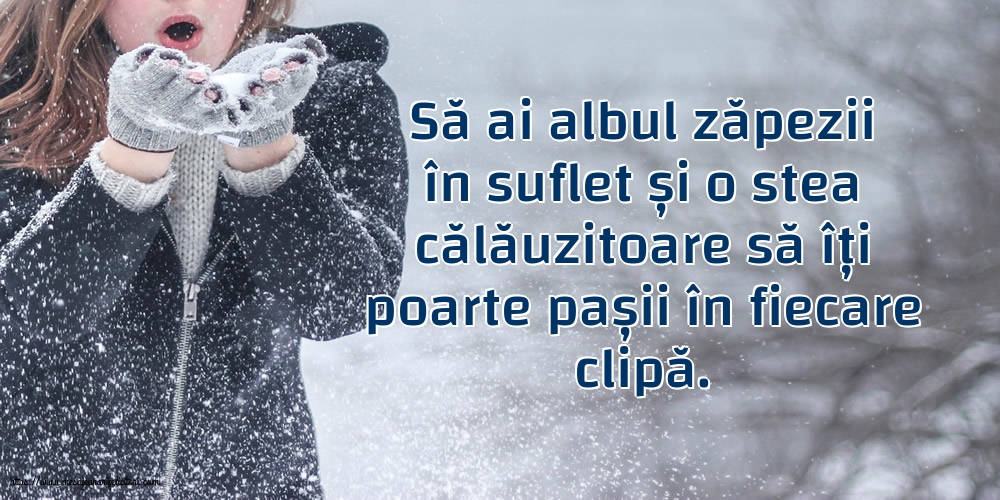 Iarnă Să ai albul zăpezii în suflet