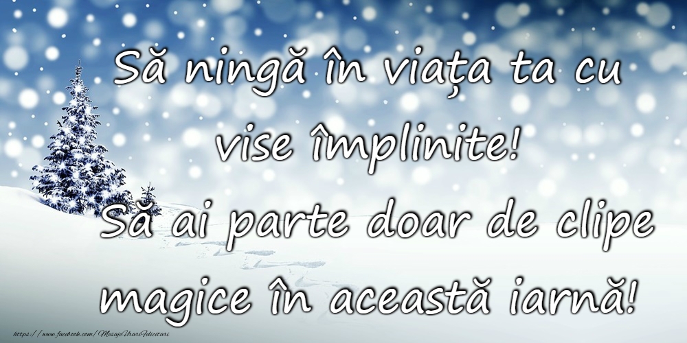 Bine ai venit, iarnă!