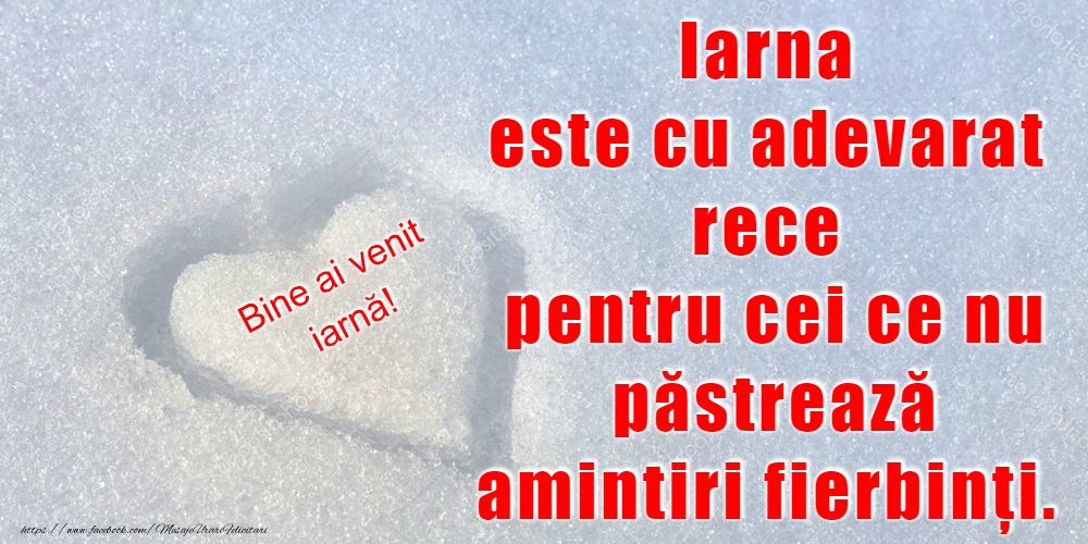 Bine ai venit, iarnă!