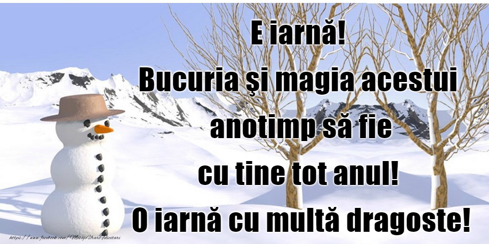 Bine ai venit, iarnă!